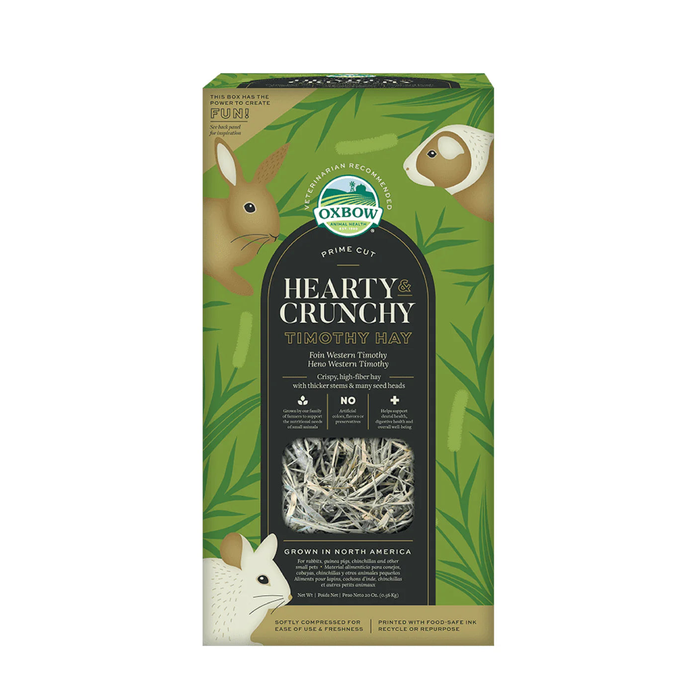 Oxbow Prime Cut Hearty & Crunchy Timothy Hay - 570g