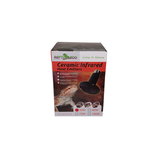 Repti Zoo Ceramic Infrared Heat Emitter (Black)