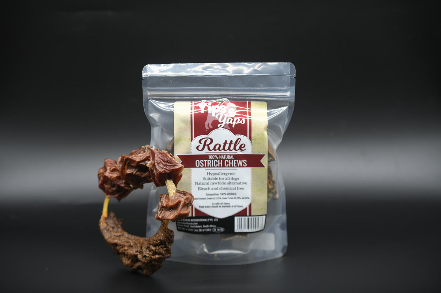 Yips & Yaps Pet Treats - Rattles 1pc