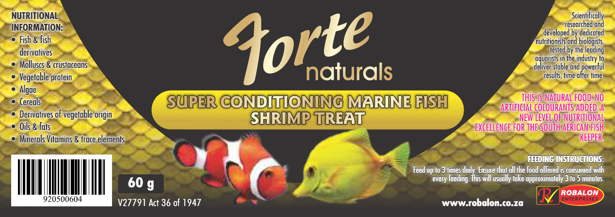 Forte Naturals Marine Fish Shrimp Treats 60g