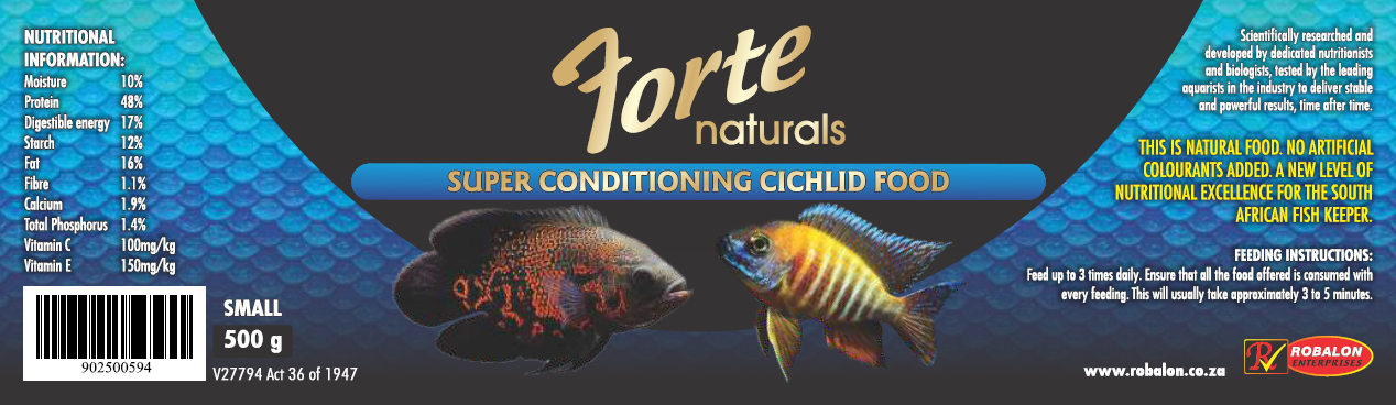 Forte Naturals Super Conditioning Cichlid Food