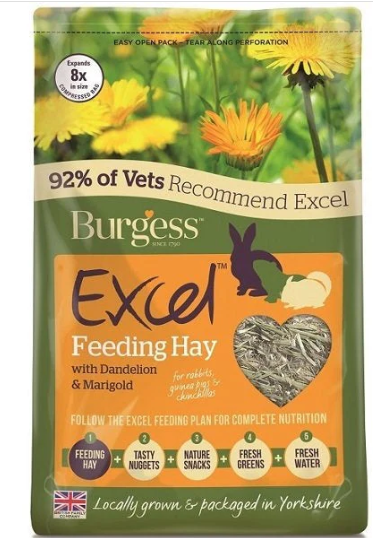 Burgess Excel Timothy Hay Dandelion & Marigold 1Kg