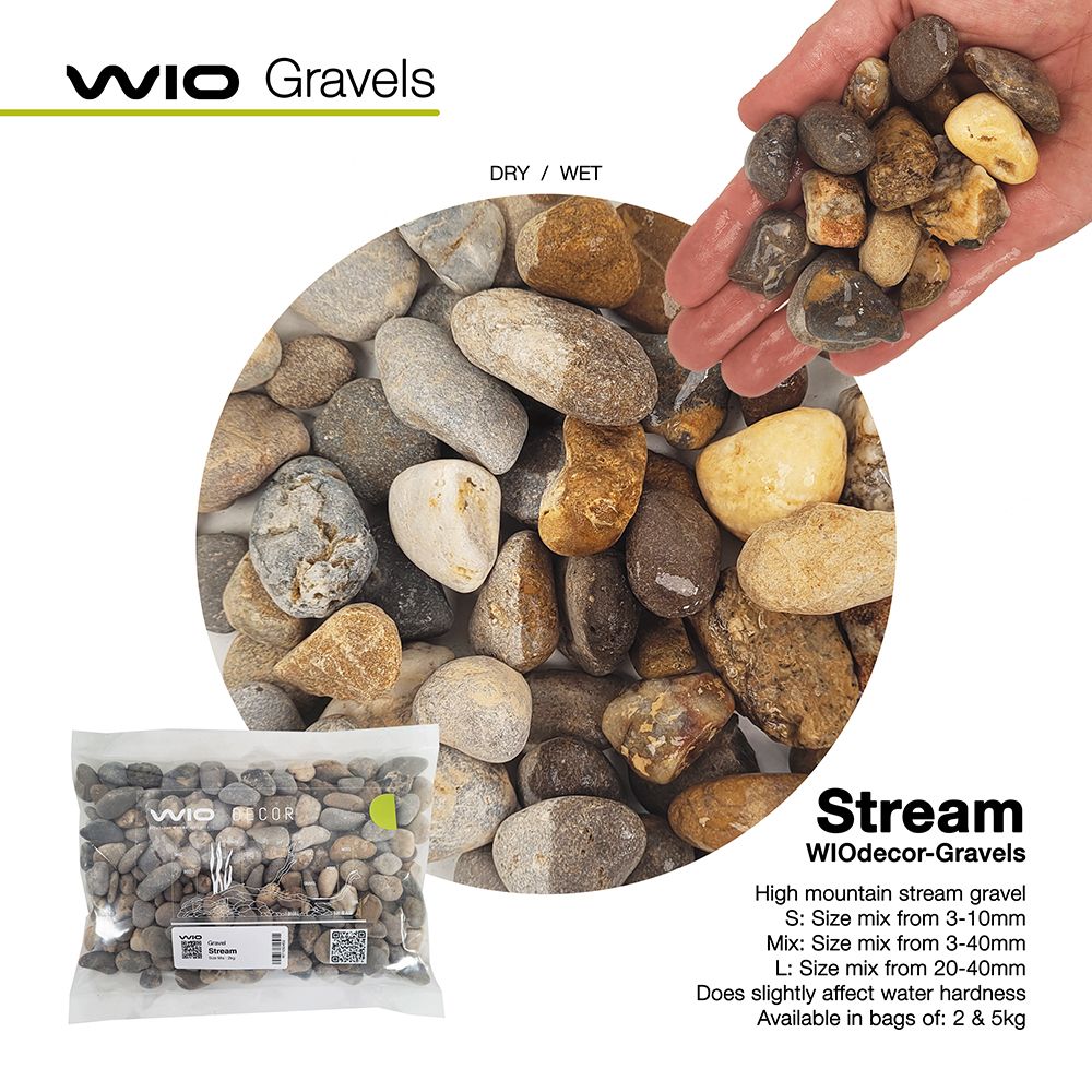 Stream Gravel Mix2 2kg, 8 - 40mm