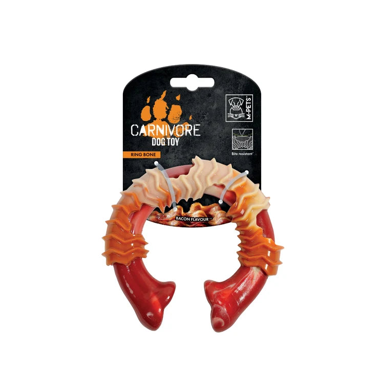 Mpets Carnivore Dog Toy Ring - Bacon Scent