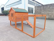 Delta Wooden Chicken Coop with Enclosed Run