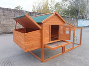 Delta Wooden Chicken Coop with Enclosed Run