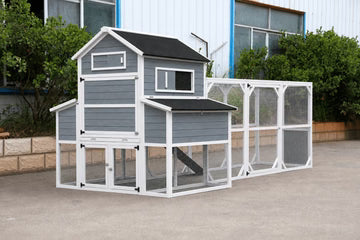 Delta Large Wooden Chicken Coop with Enclosed Run