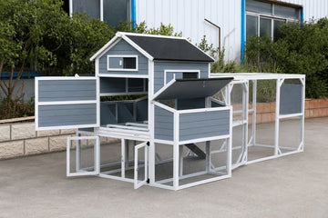 Delta Large Wooden Chicken Coop with Enclosed Run