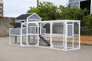 Delta Large Wooden Chicken Coop with Enclosed Run