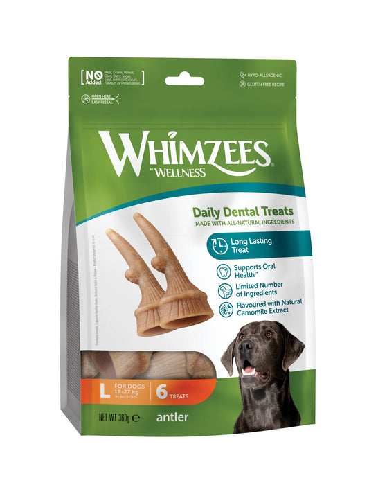 Whimzees Antler Large Value Bag (6Pc)