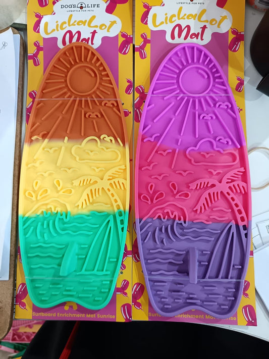 Lick-A-Lot Enrichment Mat - Surfboard