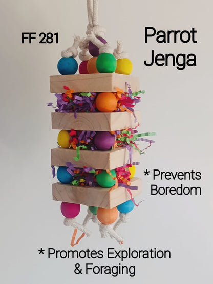 Parrot Jenga Bird Toy