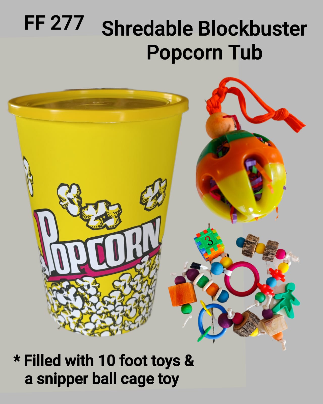 Shredable Blockbuster Popcorn Tub