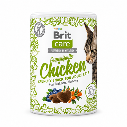 Brit Care Adult Superfruits Chicken Cat Snack 100g