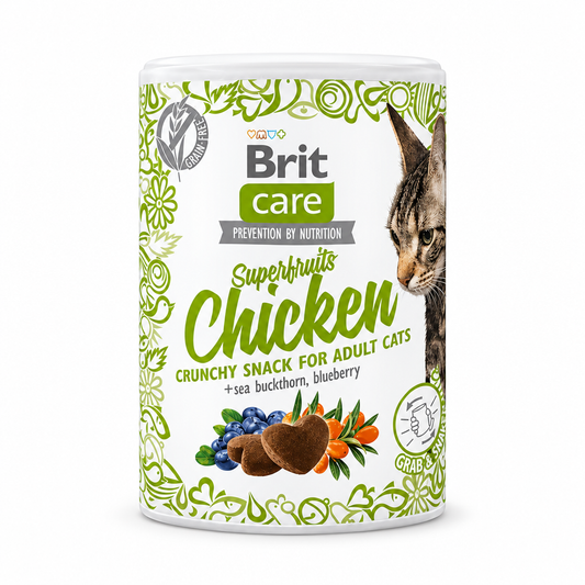 Brit Care Adult Superfruits Chicken Cat Snack 100g