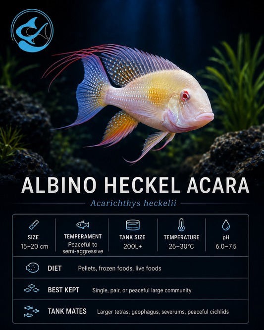 Albino Threadfin Acara (40-50mm)