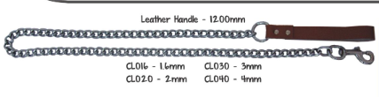 Daro Chain Leads with Leather Handle