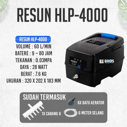 Resun AC/DC Dual Purpose Air Pump