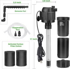 Hygger 4 in 1 Submersible Aquarium Filter