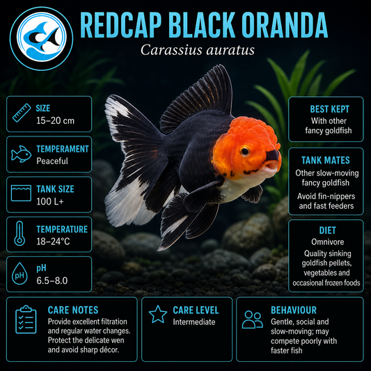 Redcap Black Oranda(80-100mm)