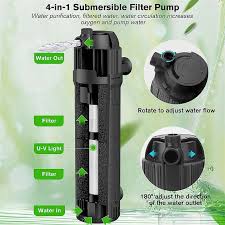 Hygger 4 in 1 Submersible Aquarium Filter