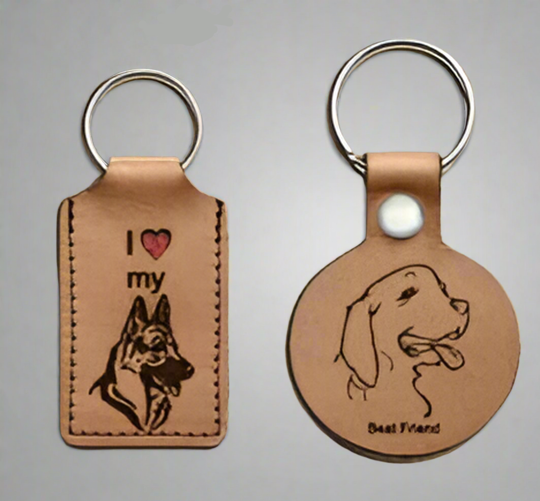 Genuine Leather Keyrings