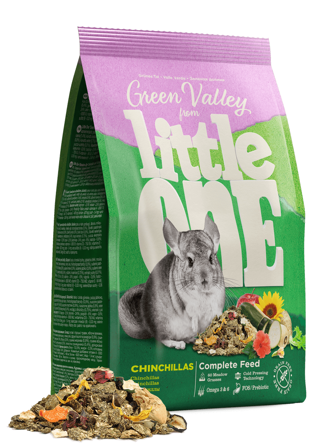 Little One GreenValley Fibre Food - Chinchilla 750g