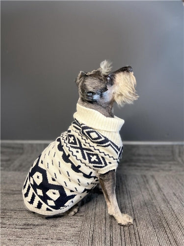 Dogs Life Roll Neck Boho Sweater - Black