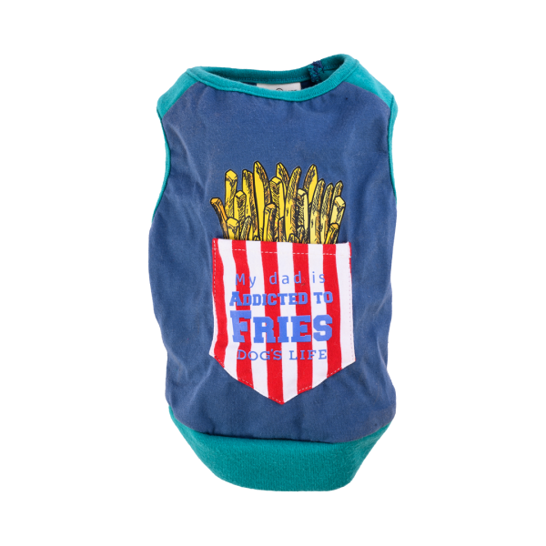 DLSUM Addicted To Fries Doggy Tee (Blue)