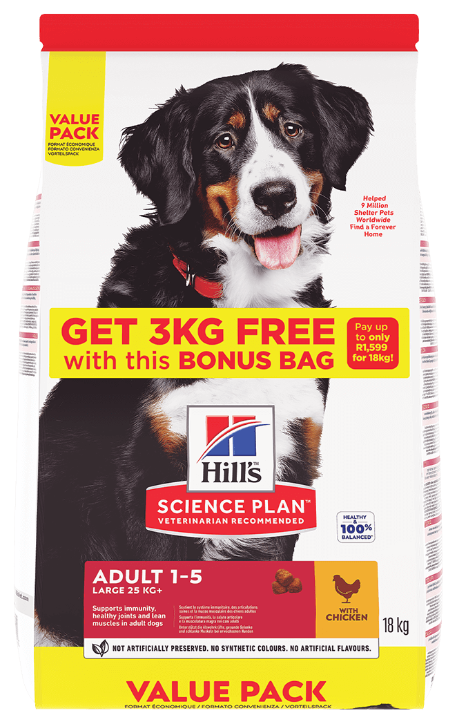PROMOTION! Hill’s Science Plan Adult Large Breed Dry Dog Food Chicken Flavour 18kg