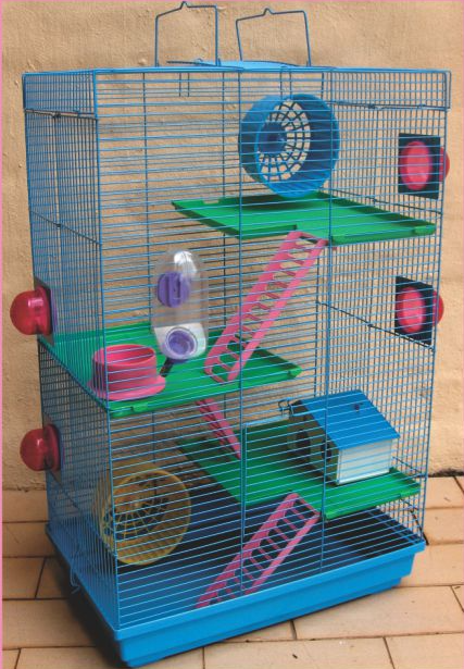 Daro Hamster Wire Cage 3 tier w/House - HAC575