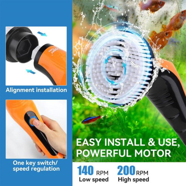 Hygger 6 in 1 Cleaning Brush