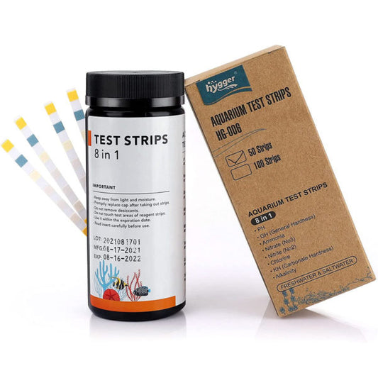 Hygger 8in1 Aquarium Test Strips (50 Strips)