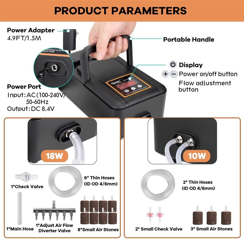 Hygger AC/DC Air Pump