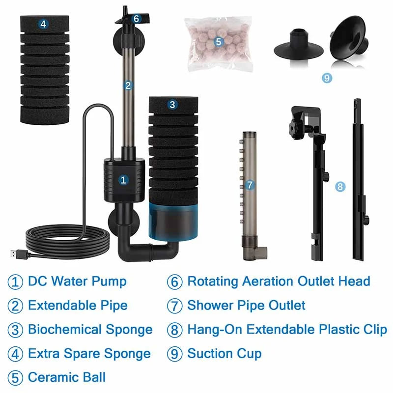 Hygger USB Sponge Filters