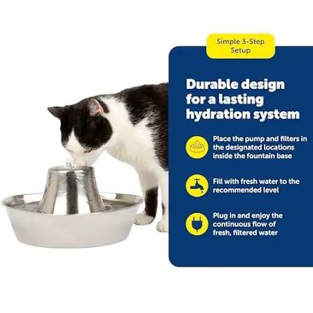 Petsafe Seaside SS Pet Fountain 1.7L