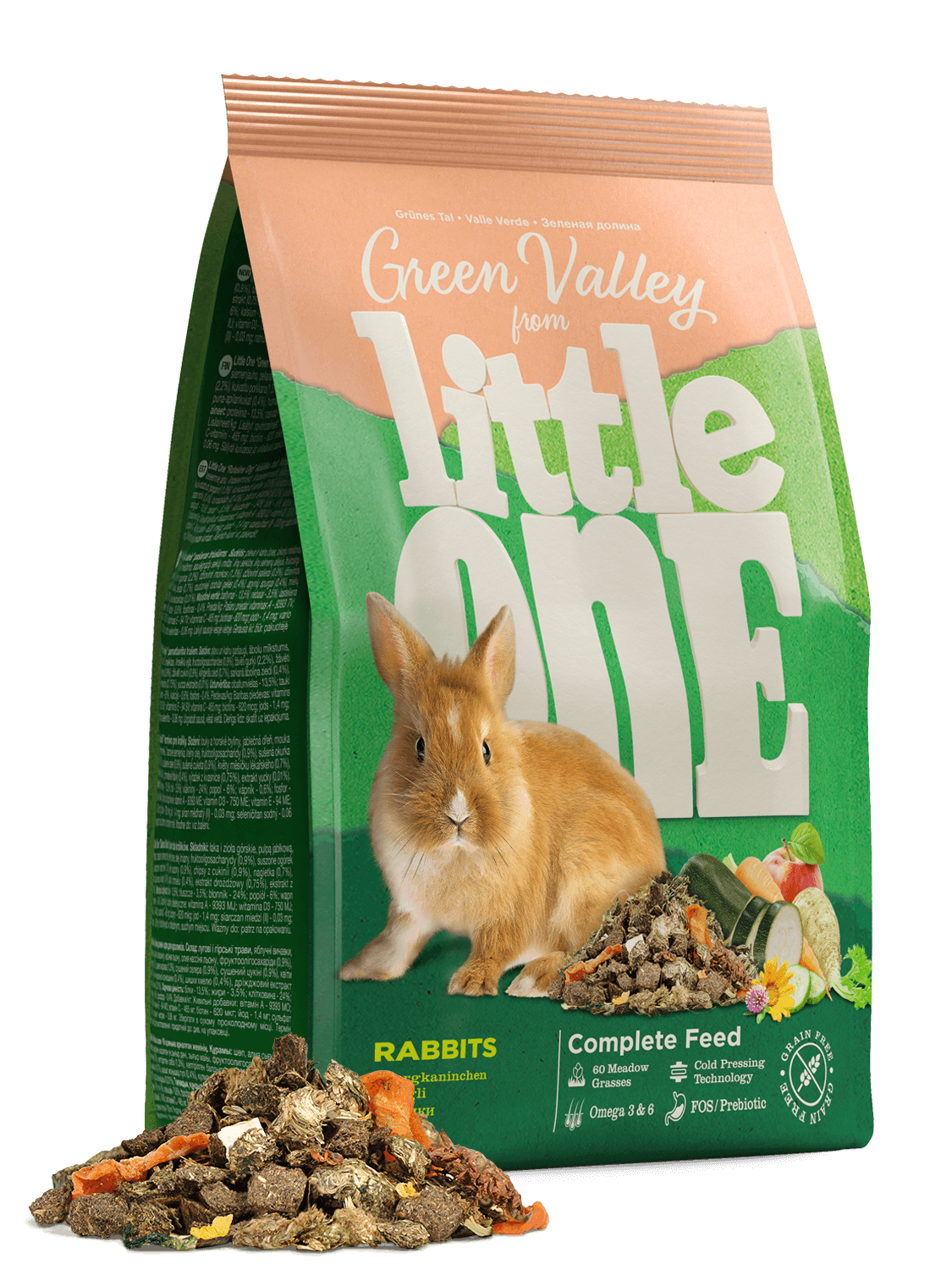 Little One GreenValley Fibre Food - Rabbits 750g