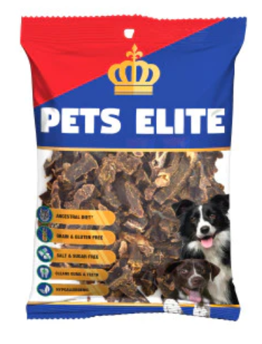 Pets Elite Ostrich Liver Biltong Bites-Small