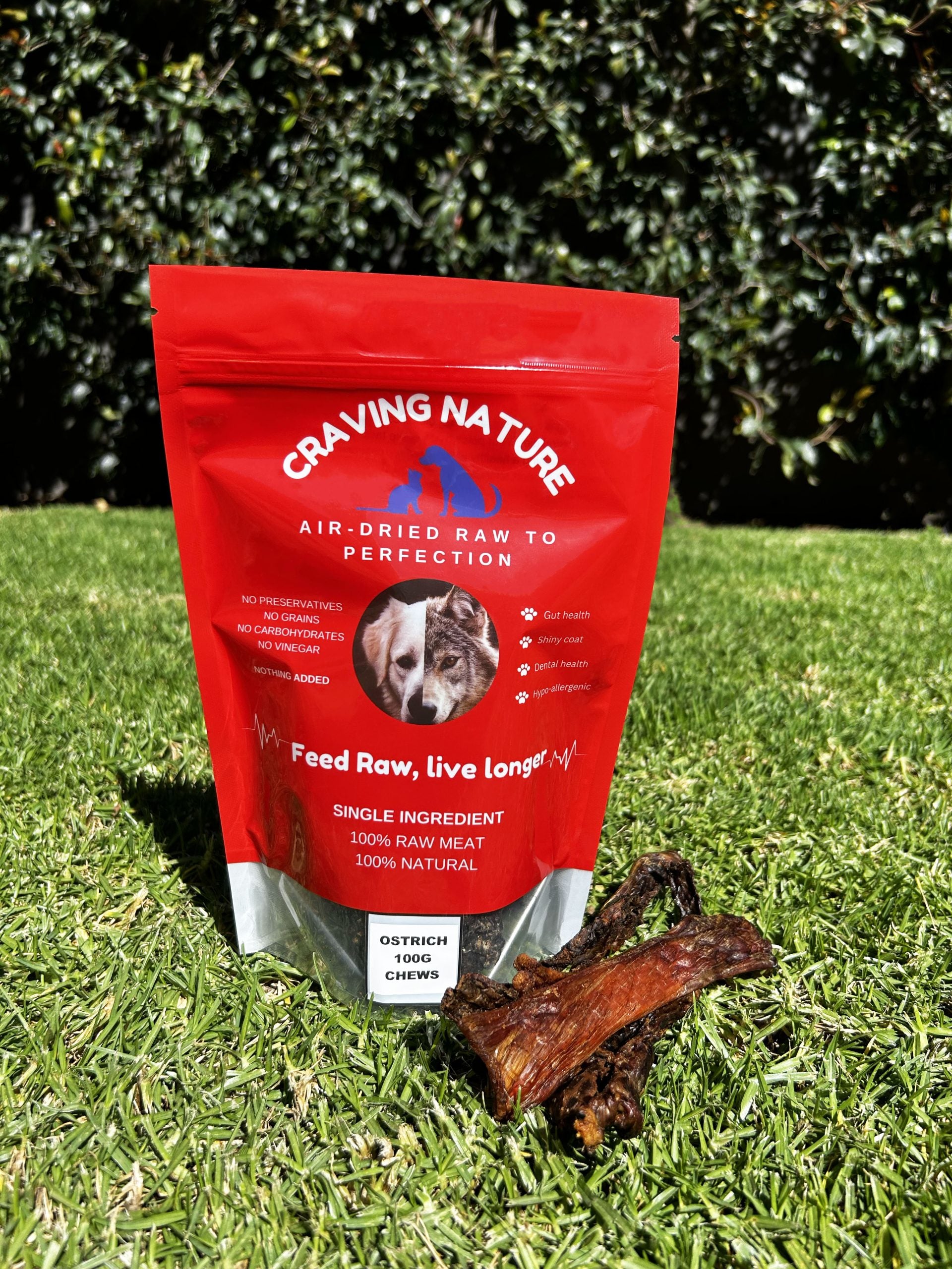 Ostrich Chews 100g