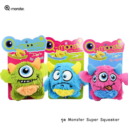 Monster Super Squeaker Plush Dog Toy