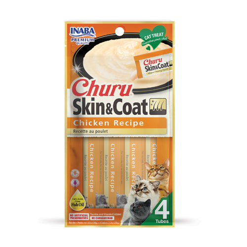 Churu creamy Cat Treat Skin & Coat - Chicken