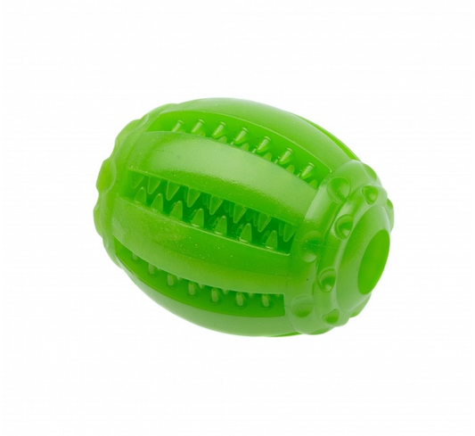 Comfy Mint Dental Rugby Dog Toy