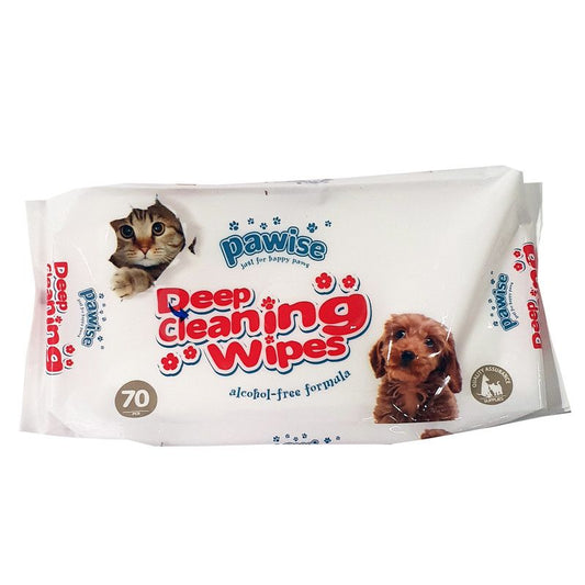 Pawise Deep Cleaning Wipes 70pc