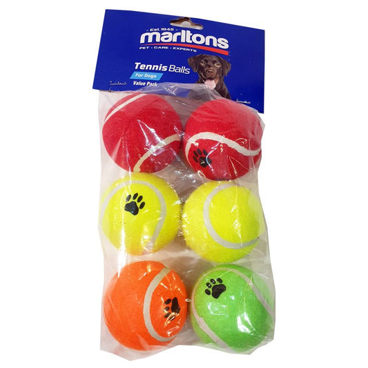 Marltons Tennis Ball set 6pc