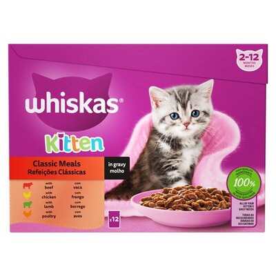 Whiskas Classic Meals Kitten, with Gravy