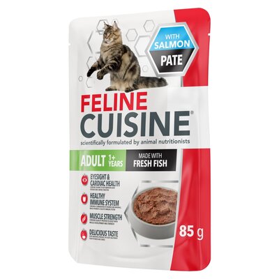 Feline cuisine salmon pate pouches 85g