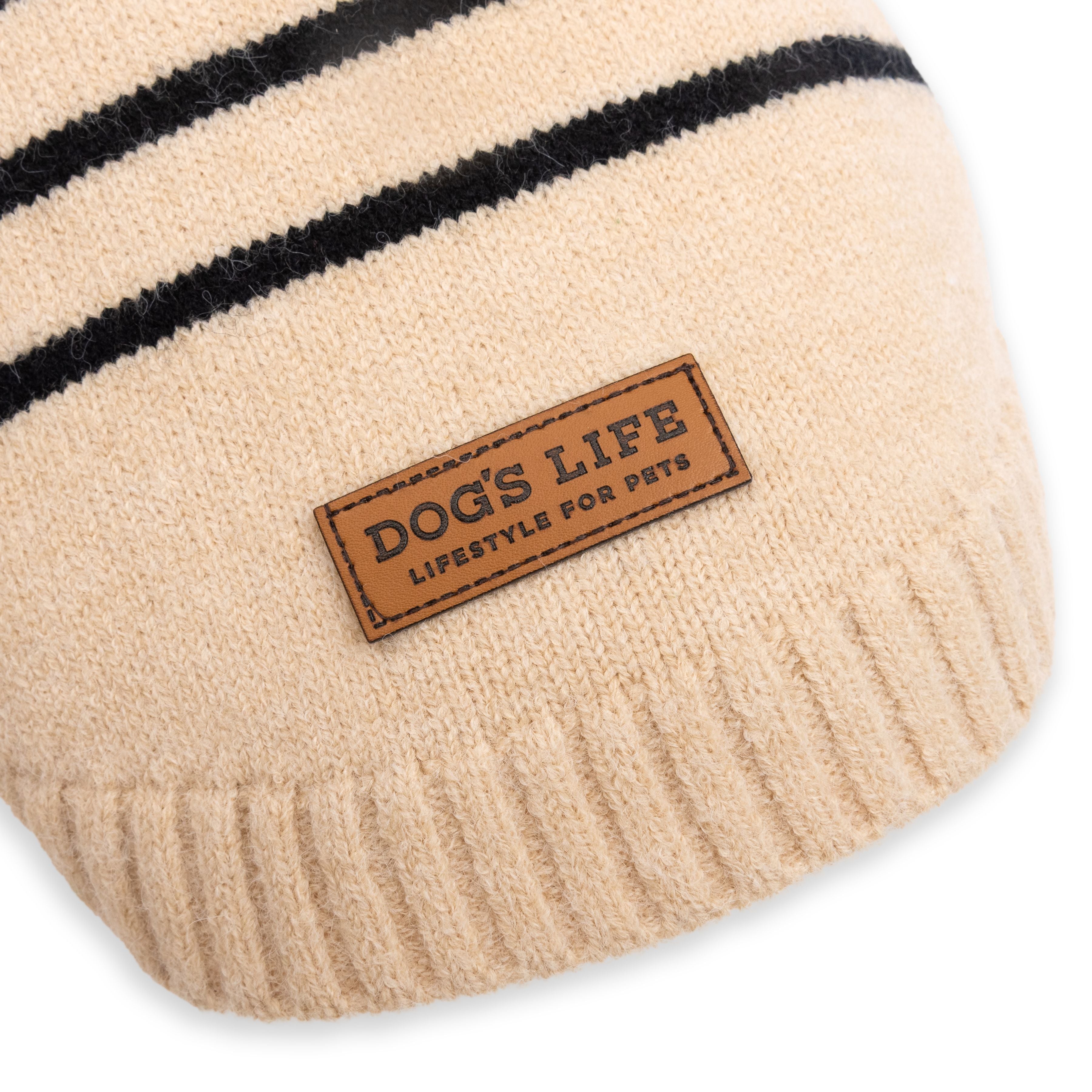 DLWN Polo Neck Striped Pullover (Khaki)