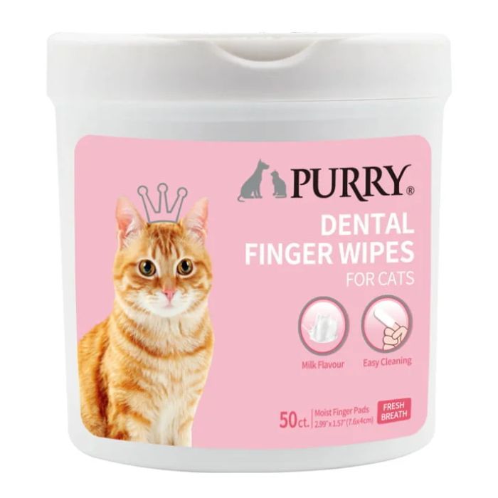 Purry Dental Finger Wipes For Cats