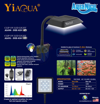 Yiaqua Clip On LED Light