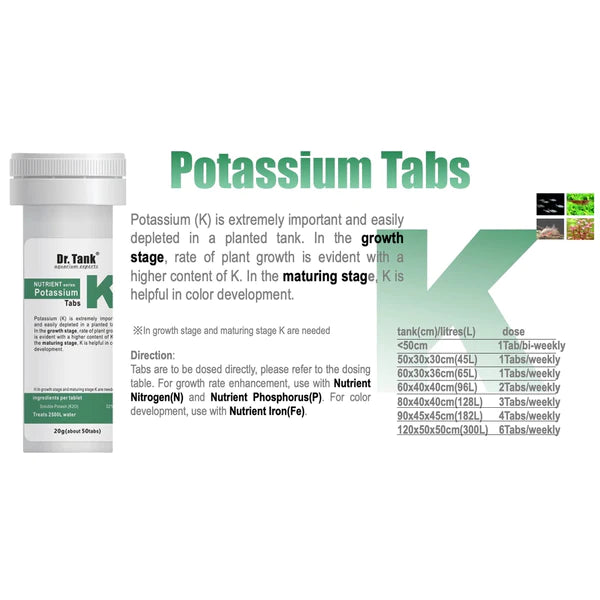Dr Tank Potassium Tabs